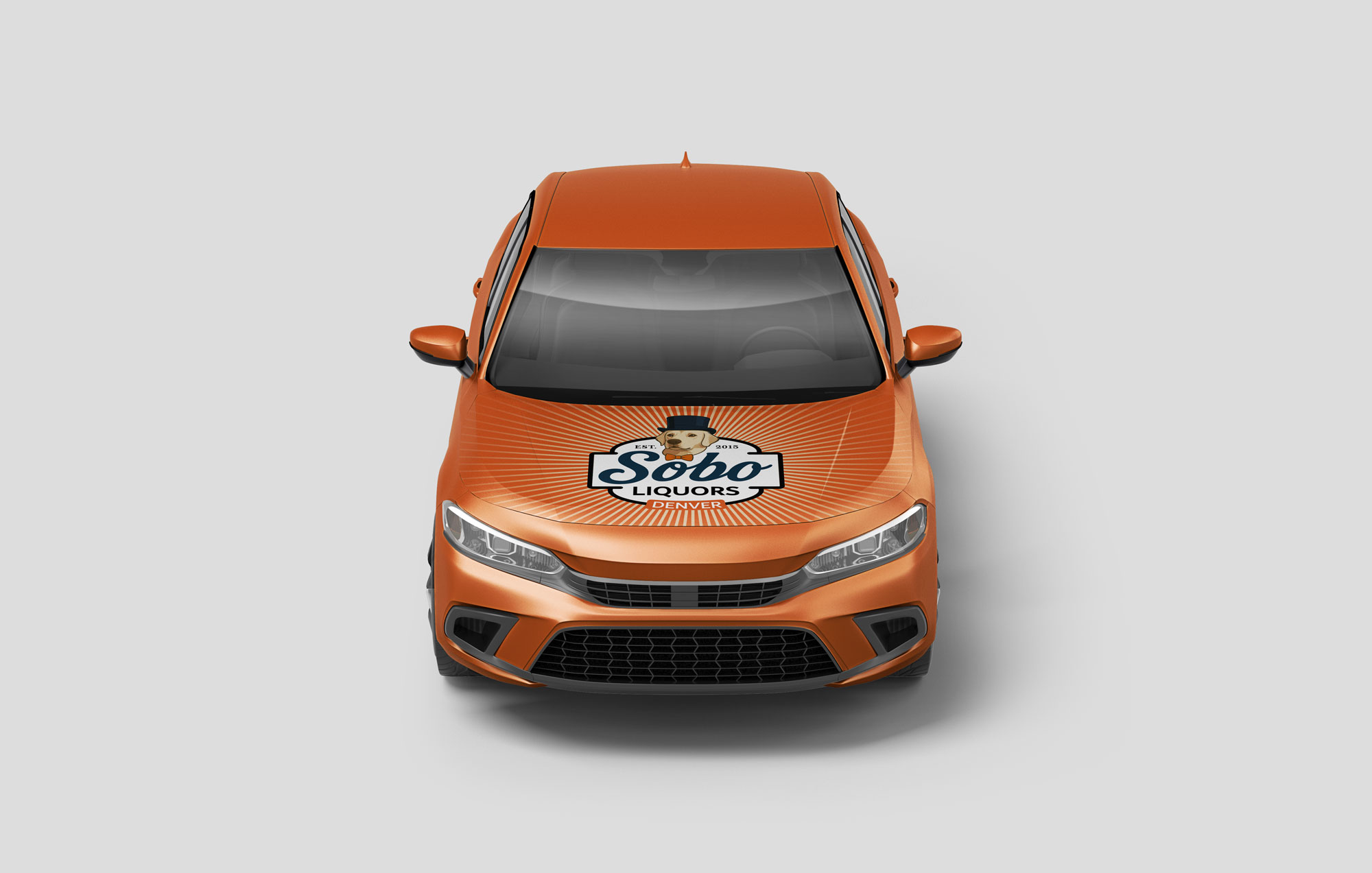 Sobo Liquors delivery car front view